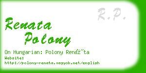 renata polony business card